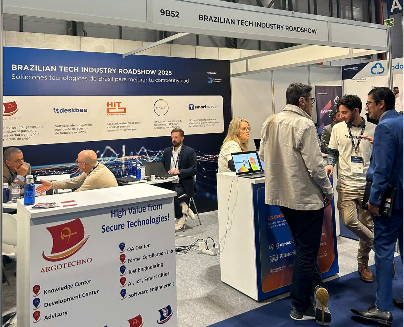 Stand do Brazilian Tech Industry Roadshow no Madrid Tech Show